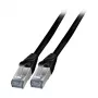 EFB K5538SW.7,5 Cat.6A S/FTP Cable de parcheo TPE RJ45 7,5m Negro