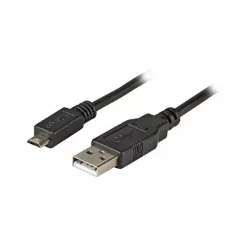 EFB Cable USB 2.0 A a Micro-B de 5 contactos, 0,5 m, Negro, Classic