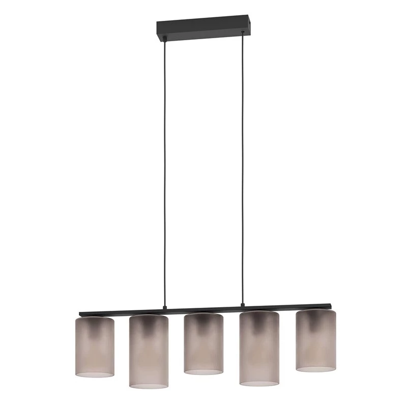 EGLO Colomera lámpara de mesa, brazo flexible, negro, gris, E27