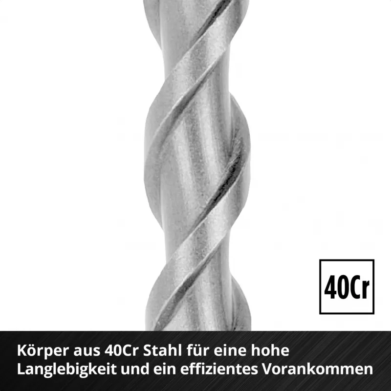 Einhell 265510 set de brocas martillo SDS-plus, 7 piezas, Ø 6-14 mm, 160 mm