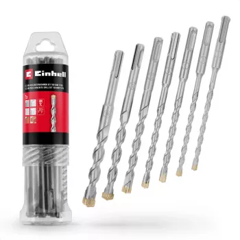 Einhell 265510 set de brocas martillo SDS-plus, 7 piezas, Ø 6-14 mm, 160 mm