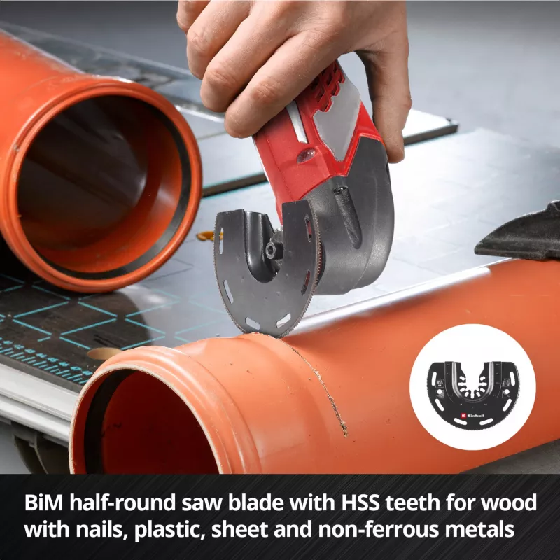 Einhell 708135 XL-PLUS-CASE set de accesorios para herramienta multifunción BiM HSS, 10 piezas