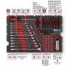 Einhell E-Case Set de herramientas de mecánico 201 piezas (acero cromo-vanadio, apilable) (370513)