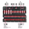 Einhell E-Case Set de herramientas de 92 piezas (370514) - Acero cromo-vanadio, Negro/Rojo