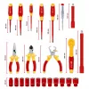 Einhell E-Case Maletín de herramientas VDE set electricista de 24 piezas (rojo/amarillo)