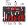 EINHELL-KWB E-Case Maletín de herramientas para mudanza, 79 piezas (negro/rojo)