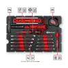 EINHELL-KWB E-Case Maletín de herramientas para mudanza, 79 piezas (negro/rojo)