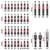 EINHELL-KWB Juego de puntas de impacto en M-CASE, 39 piezas (con vasos)
