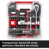 EINHELL-KWB Juego de llaves de vaso y puntas 1/4 pulgadas 37 piezas en L-CASE