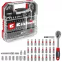 EINHELL-KWB Juego de llaves de vaso y puntas 1/4 pulgadas 37 piezas en L-CASE