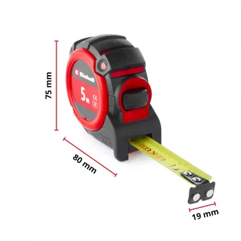 Cinta métrica EINHELL-KWB, 5 m (negro/rojo)