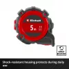 Cinta métrica EINHELL-KWB, 5 m (negro/rojo)