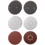 Set de malla abrasiva Einhell para lijadora de placas de yeso, Ø 225 mm, 15 piezas, grano 80 y 120, para TE-DW 225 X