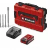 EINHELL Professional martillo perforador a batería TP-HD 18/28 Li BL+4, 18V (rojo/negro, batería de Li-Ion de 3,0 Ah, set de accesorios de 4 piezas, E-Case S)