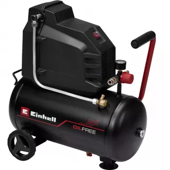 EINHELL TC-AC 190/24/8 I OF compresor sin aceite, 1100 W, depósito 24 L, 8 bar, negro
