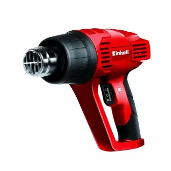 Einhell TC-HA 2000/1 Pistola de aire caliente 2000 W 550°C 500 l/min con 4 boquillas y raspador rojo