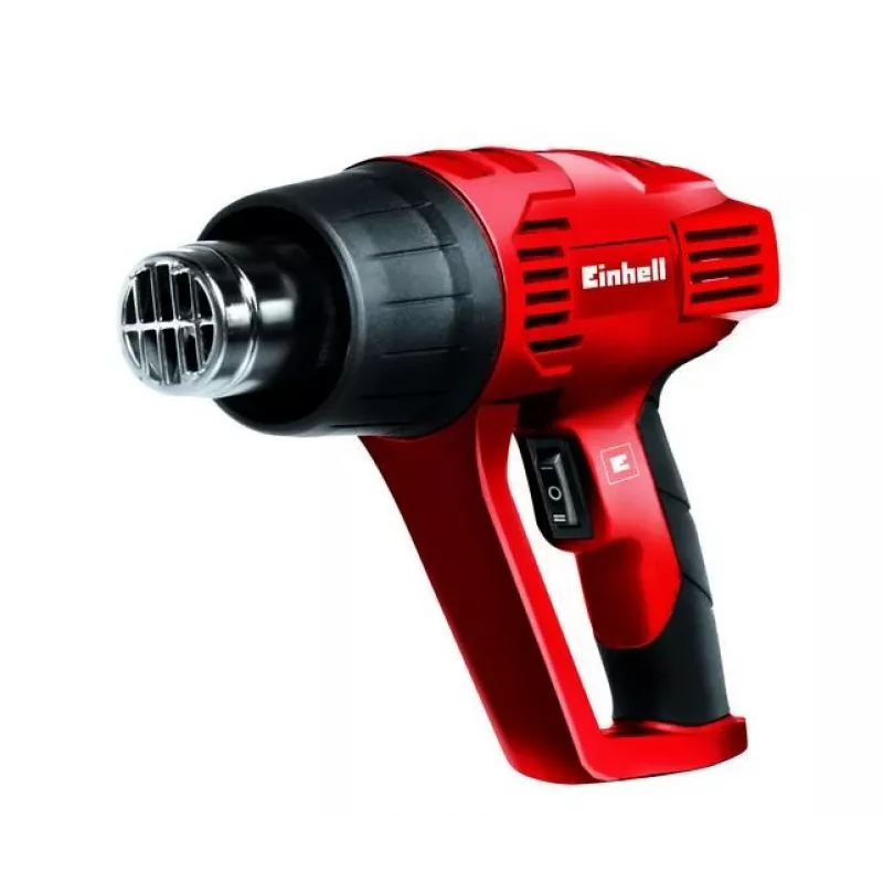 Einhell TC-HA 2000/1 Pistola de aire caliente 2000 W 550°C 500 l/min con 4 boquillas y raspador rojo