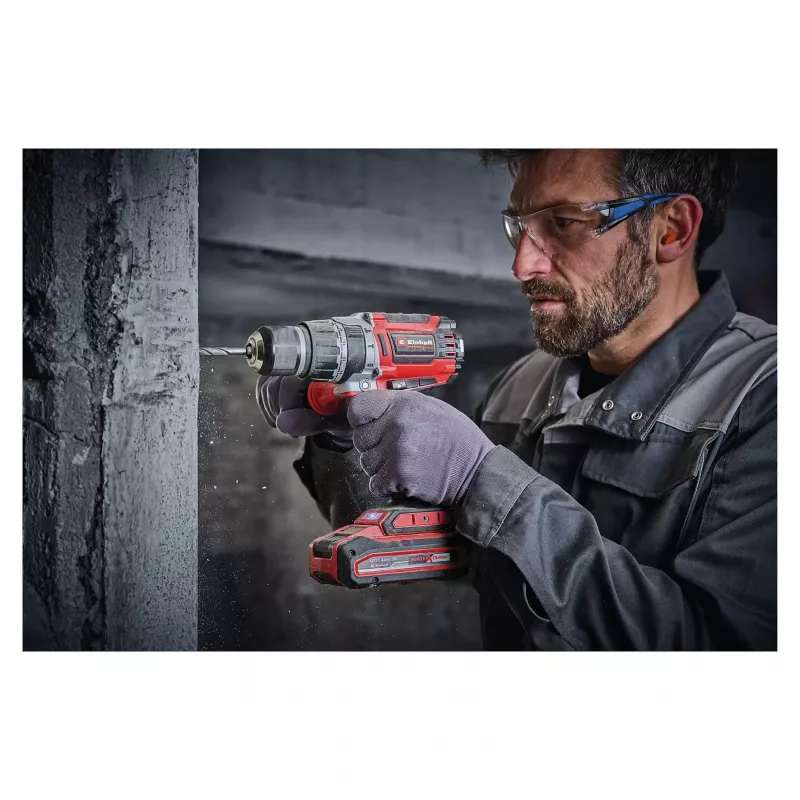 Einhell TP-CD 18/70 Li-i BL kit de taladro percutor a batería, 18V sin escobillas, 70 Nm, 2x2,0Ah