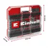 EINHELL XL-CASE Set de puntas de impacto y brocas, 95 piezas, set de brocas y puntas