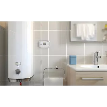EL-HOME CD-17A2v2300/B Detector de monóxido de carbono con pantalla LCD y alimentación de emergencia de 9V