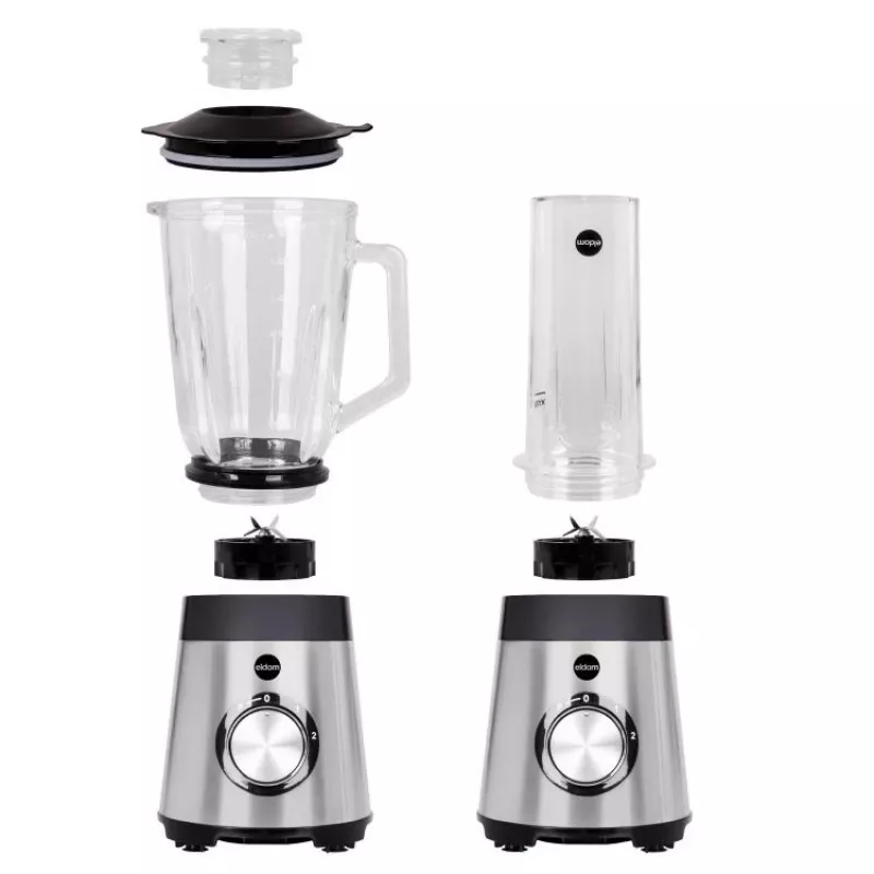 ELDOM BK7S STALO 2.0 L Batidora de vaso 1000 W negro/plata
