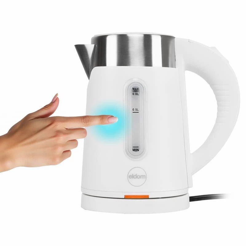 ELDOM C185B Tripo Hervidor de agua sin cable 0,8 L 1000 W blanco