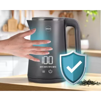 ELDOM C515S Hervidor inalámbrico Gris 1,8L 2000W