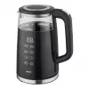 Hervidor de agua inalámbrico ELDOM C560 Nuvia con control de temperatura, 1,7 L, 2200 W, indicador LED, acero inoxidable/negro