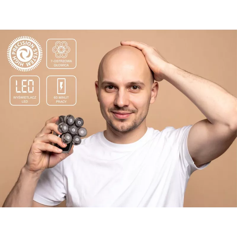 ELDOM Afeitadora eléctrica de cara y cabeza 5 en 1 G61