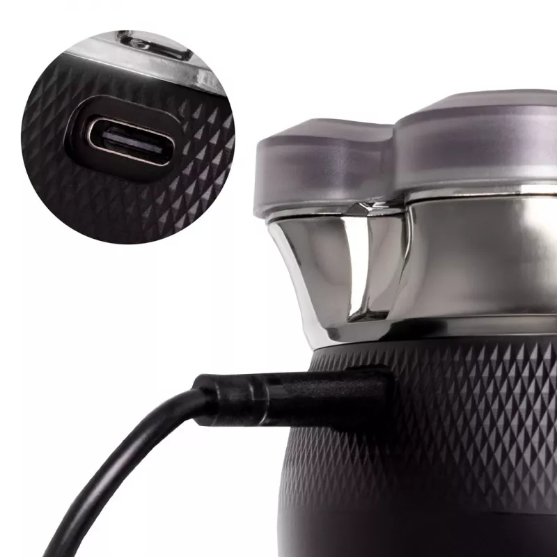 ELDOM G60 Afeitadora eléctrica para rostro y cabeza, 7 cuchillas, pantalla LED, bloqueo de viaje, IPX6, 120 min de autonomía