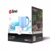 ELDOM Hervidor eléctrico de viaje C190 Lino 0,6L 550W Azul con 2 tazas y 2 cucharas