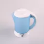 ELDOM Hervidor eléctrico de viaje C190 Lino 0,6L 550W Azul con 2 tazas y 2 cucharas