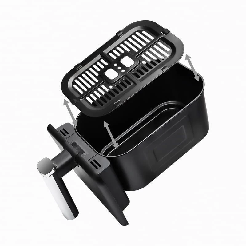 Freidora de aire ELDOM FR200, 9 L, 2200 W, Dual Drawer