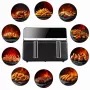 Freidora de aire ELDOM FR200, 9 L, 2200 W, Dual Drawer