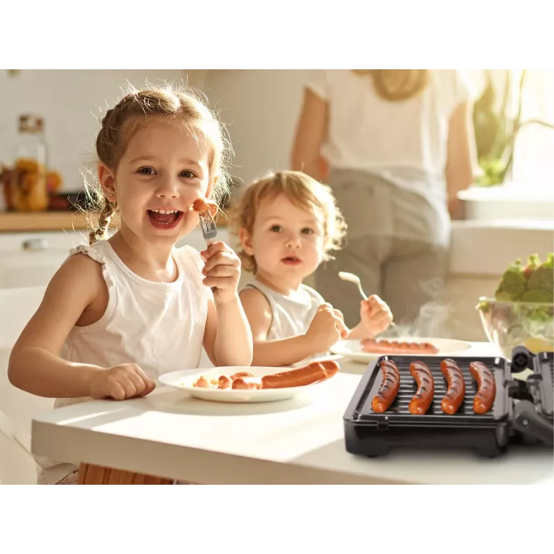 Eldom GK110 grill de contacto, 800 W, negro/plata