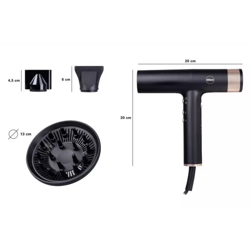 ELDOM HT270 BRIZO Secador de pelo 2000 W Super-Silent, iónico