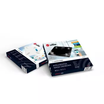 ELDOM Báscula de personas inteligente TWO550B ULLIE con 12 valores corporales, Bluetooth y app