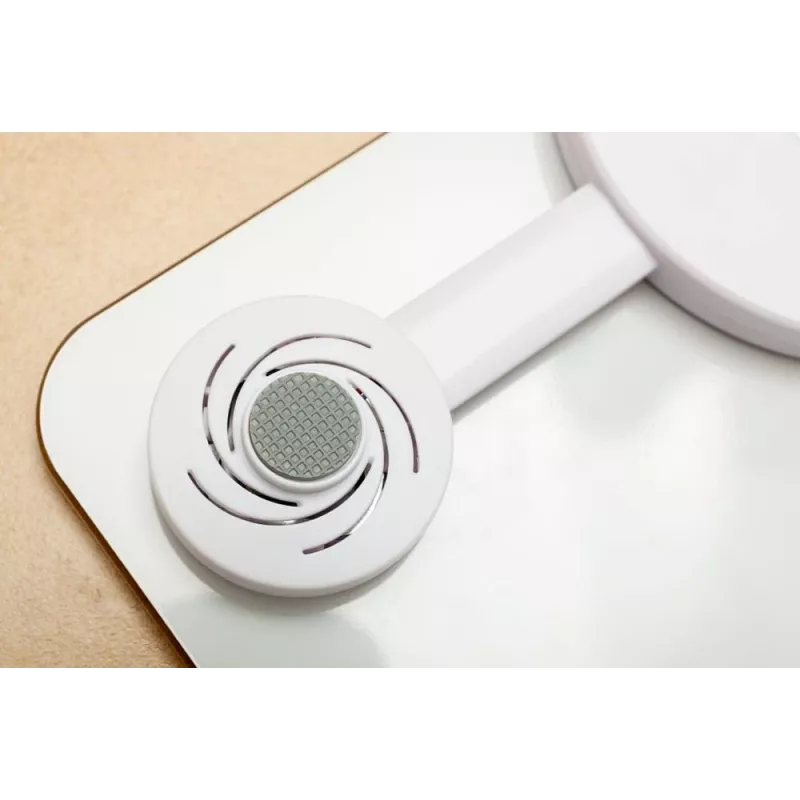 ELDOM Báscula de personas inteligente TWO550B ULLIE con 12 valores corporales, Bluetooth y app