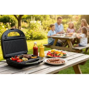 ELDOM ST250 MULTIX Sandwichera multifunción 5 en 1 850W