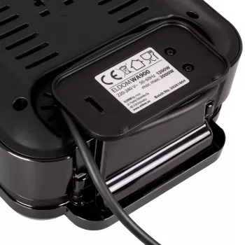 ELDOM WA900 Gofrera 1200W negra