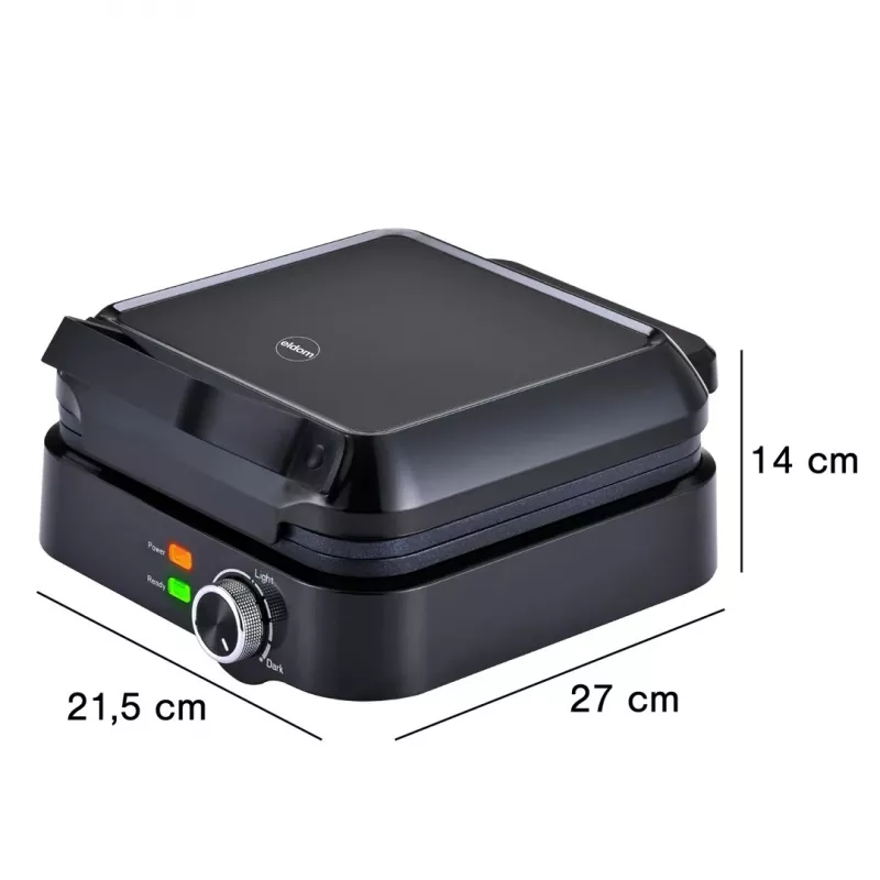 ELDOM WA900 Gofrera 1200W negra