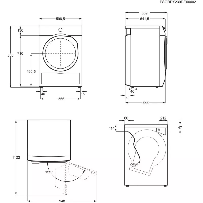 Electrolux 700 DelicateCare Secadora con bomba de calor 9kg