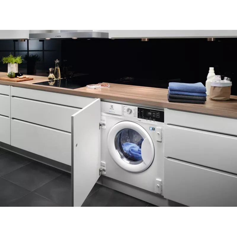 Electrolux EWN7F447WI Lavadora de carga frontal, 7 kg, 1400 rpm, blanca