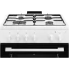 Electrolux LKG604012W Cocina de gas independiente con horno de gas, 60 cm, blanca