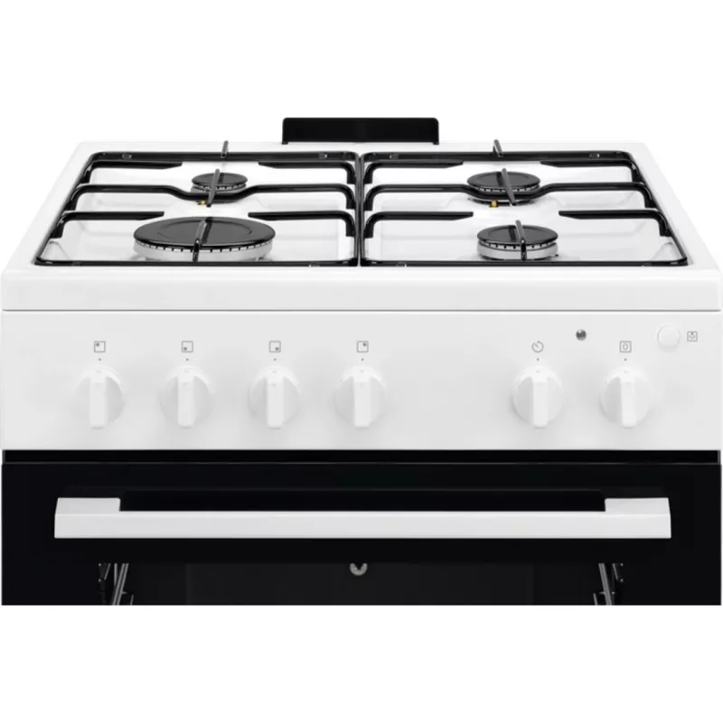 Electrolux LKG604012W Cocina de gas independiente con horno de gas, 60 cm, blanca