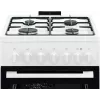 Electrolux LKK520032W cocina independiente con placa de gas y horno eléctrico, 50 cm, blanca
