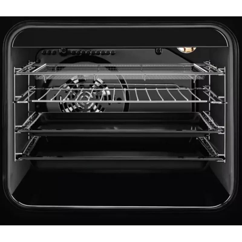 Electrolux LKR564275K cocina eléctrica independiente con placa vitrocerámica y horno de convección, negra