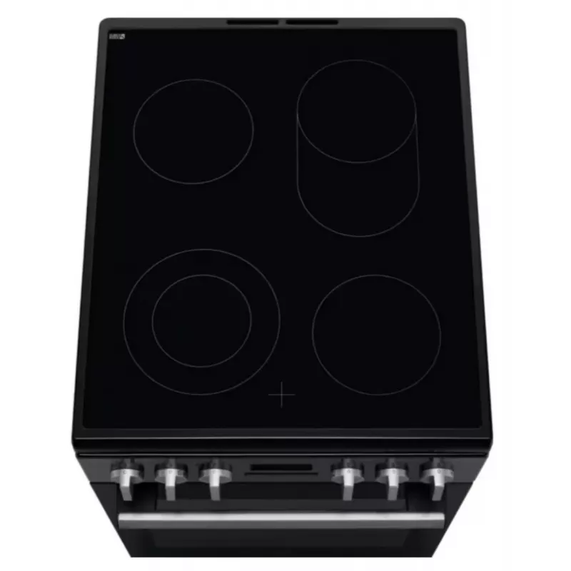 Electrolux LKR564275K cocina eléctrica independiente con placa vitrocerámica y horno de convección, negra