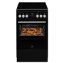Electrolux LKR564275K cocina eléctrica independiente con placa vitrocerámica y horno de convección, negra