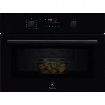Electrolux LVM6E46Z Microondas combinado de encastre con grill, 46 L, 900 W, control táctil, Negro